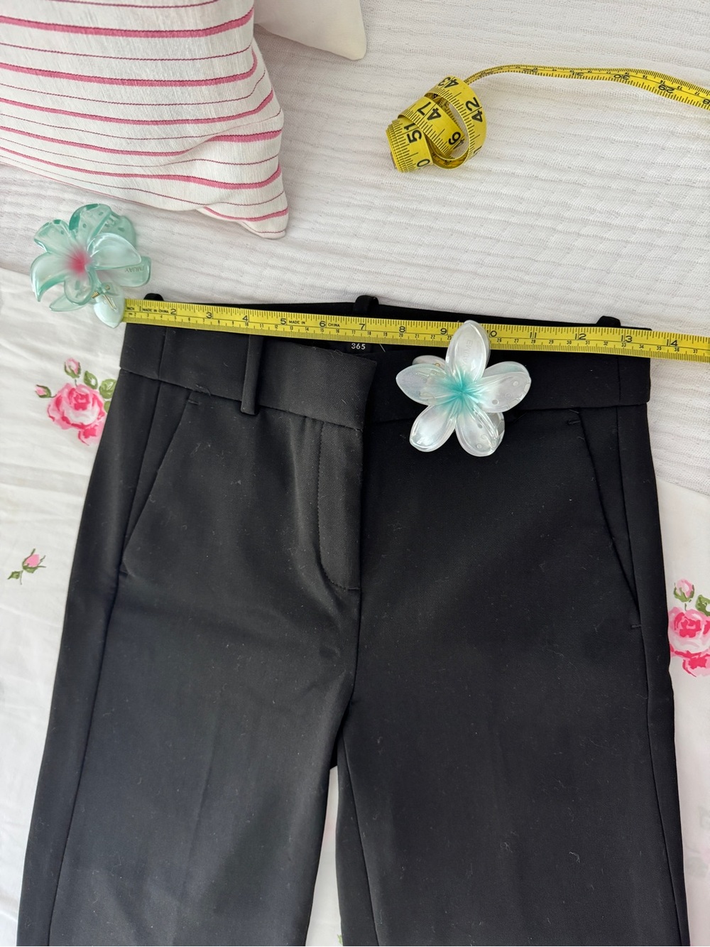 NWT, J. Crew Black Wide Leg Crop Summer Office Pants, 00/XS - Picture 6 of 10